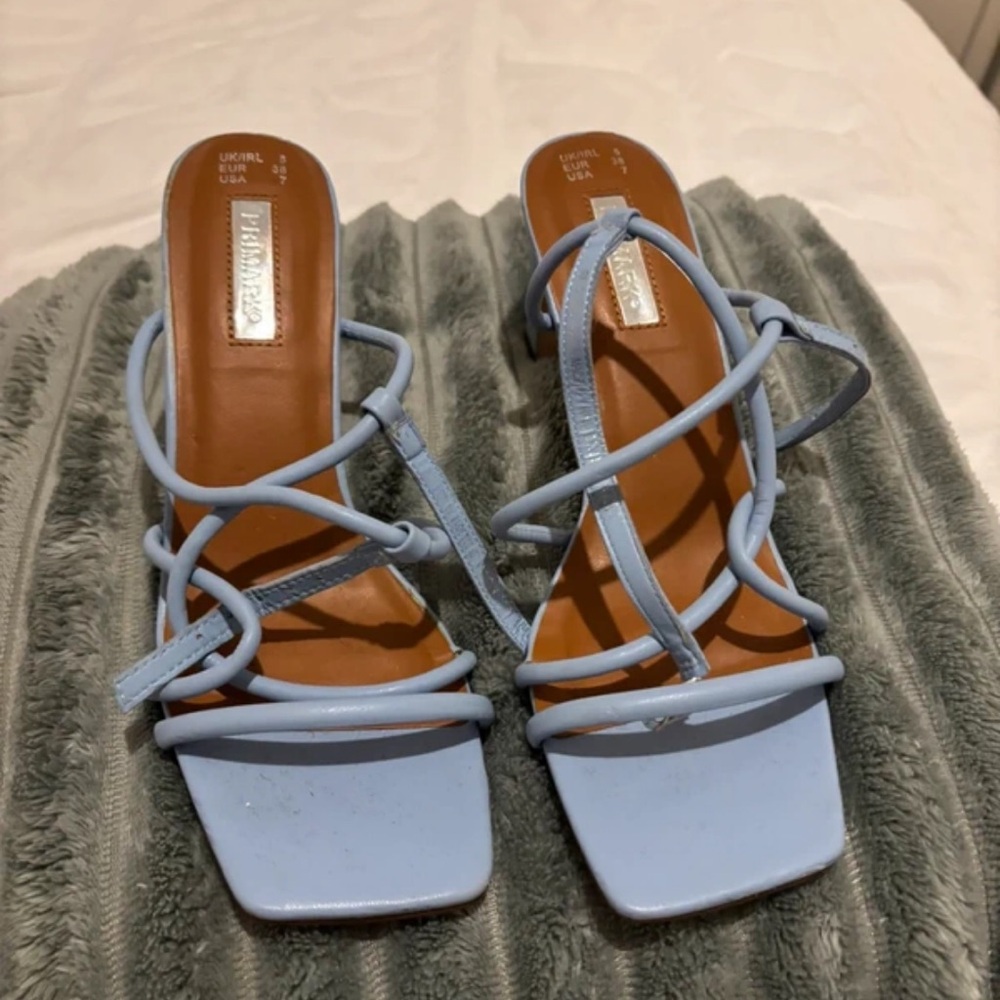 Primark Sky Blue Strappy Heels